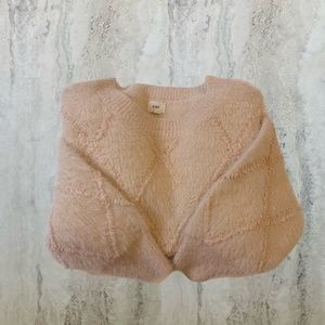 O&O Fuzzy Pink Sweater